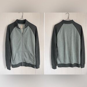 Mossimo Supply Co. Men's Two-Tone Gray Full-Zip Sweater Jacket